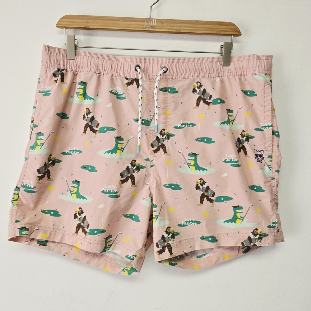 Party Pants Shorts XXL Mens Gorilla Dinosaur Golf Lets Par Tee Swim Trunks Party